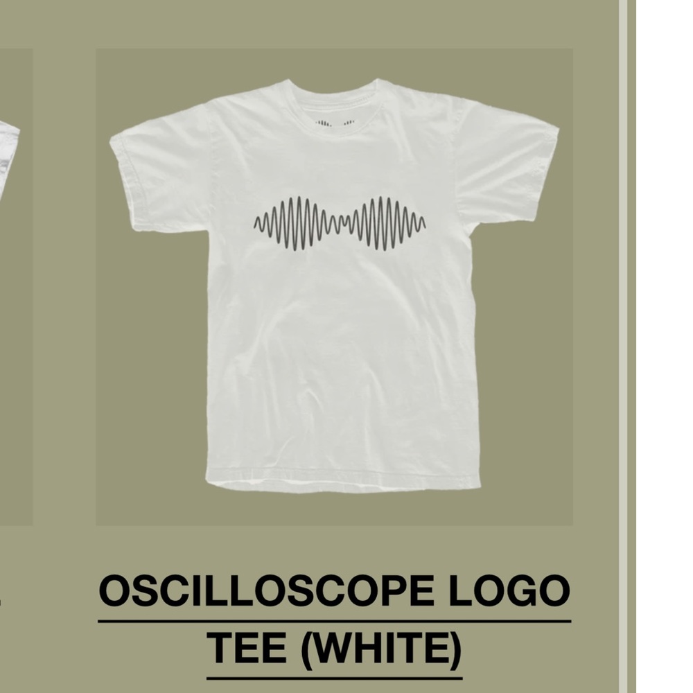 Oscilloscope Logo Tee - White